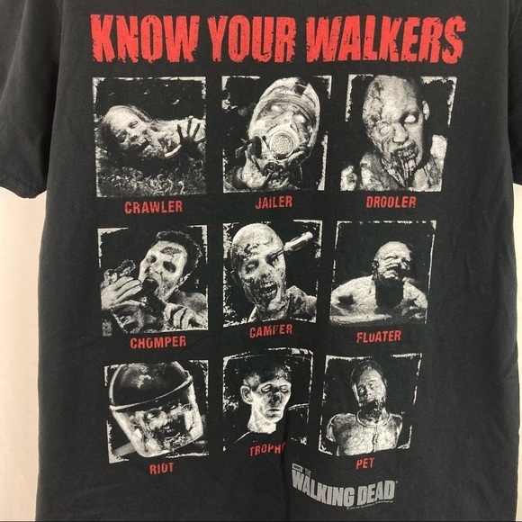 WALKING Dead "Know Your Walkers" T-Shirt L - Picture 6 of 9